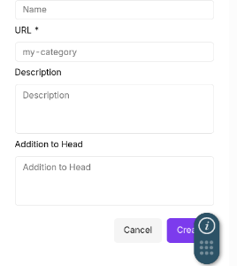 New category form